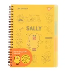Зошит Yes А5 Line Friends. Sally пластикова обкладинка 80 аркушів, лінія (765736)