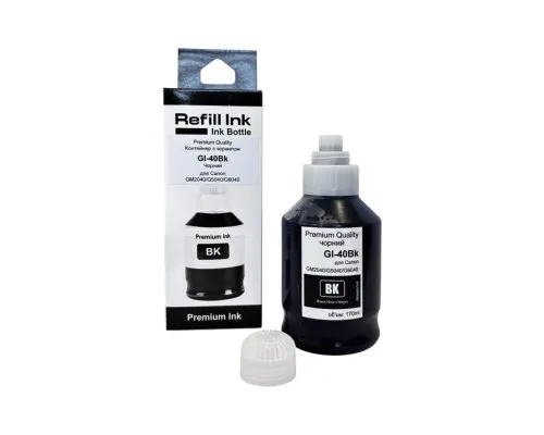 Чорнило Premium Quality Canon GI-40BK 170ml, black, pigmented (70264915)