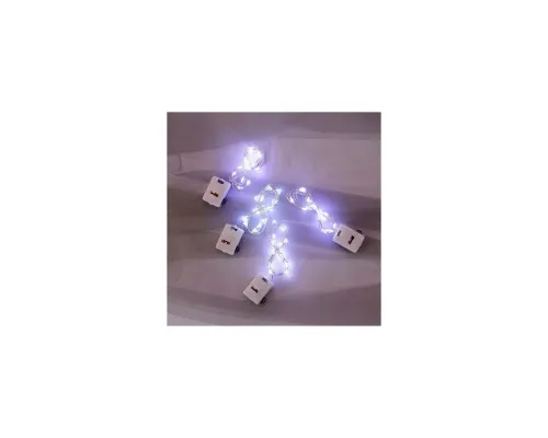 Гірлянда Voltronic White 20LED, 1 режим, 3 м., прозора, 3*АА, (Garl-20LED-3m-W)