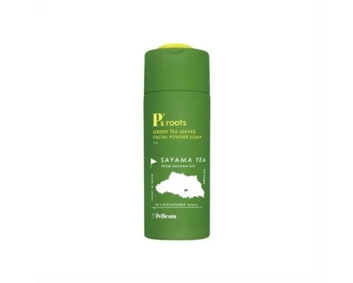 Ензимна пудра Pelican Green Tea Facial Powder Soap На основі чайного листя 70 г (4976631481579)