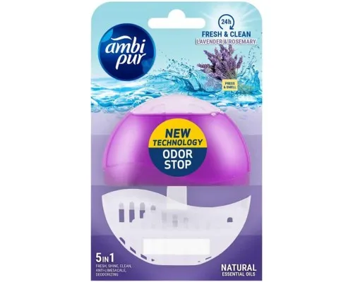 Туалетний блок Ambi Pur Lavander & Rosmaray 55 мл (8435495816386)