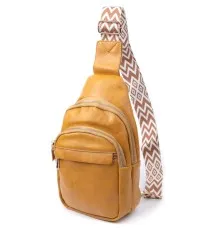 Сумка Vintage З гладкої екошкіри Жовта (22769)