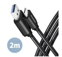 Дата кабель USB 3.2 AM to USB-C 2.0m black AXAGON (BUCM3-AM20AB)