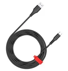 Дата кабель USB 2.0 AM to USB-C 2.0m 18W TPE black Canyon (CNS-AC18SC20B)