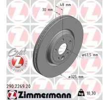 Гальмівний диск ZIMMERMANN 290.2269.20