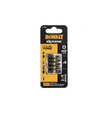Набір біт DeWALT IMPACT TORSION, ударні, Philips, Ph2, L=25 мм, 5 шт (DT7994T)