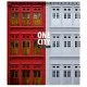Зошит Школярик One city, two parts 80 аркушів клітинка (080-3137K)