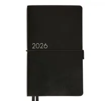 Тижневик Leo planner датований 2026 "Glory", м‘який, чорний, 352 сторінки (252632)