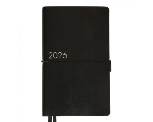 Тижневик Leo planner датований 2026 "Glory", м‘який, чорний, 352 сторінки (252632)