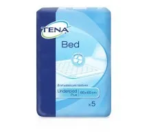 Пелюшки для малюків Tena Bed Plus 60х60 см, 5шт (7322540247893/7322540801910)