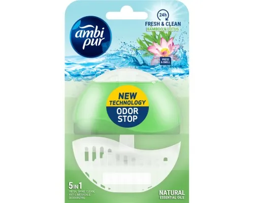 Туалетний блок Ambi Pur Bamboo & Lotos 55 мл (8435495816324)