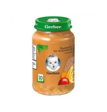 Дитяче пюре Gerber Ласощі по-італійськи, 190 г (7613036460941)