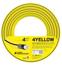 Шланг для поливу Cellfast 4YELLOW 1/2", 50м, 4 шари, до 20бар -10…+50°C (10-502)