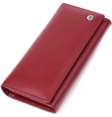 Гаманець ST Leather З натуральної шкіри Бордовий (23089)