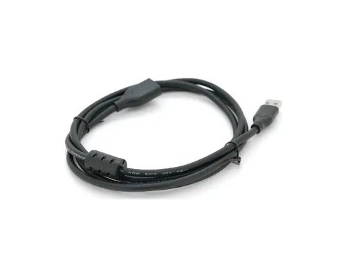 Дата кабель USB 2.0 AM/AF 1.0m black VEGGIEG (YT-AM/AF-V-U105)