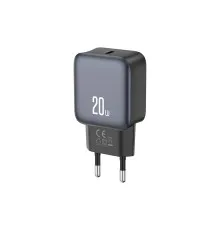 Зарядний пристрій XO USB-C PD20W Black (L153.black)