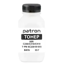 Тонер XER C230/C310/C410, 55 г, Black Patron (PN-XC230-B-055)
