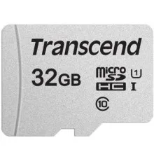 Карта пам'яті Transcend 32GB microSDHC class 10 UHS-I U1 (TS32GUSD300S)