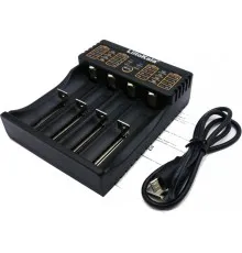 Зарядний пристрій для акумуляторів Liitokala 4 Slots, LCD дисплей, Li-ion/Ni-MH/Ni-Cd/AA/ААA/AAAA/С (lii-402)
