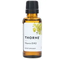 Вітамін Thorne Research Вітамін D3 і K2, Vitamin D / K2, 30 мл (THR-50001)