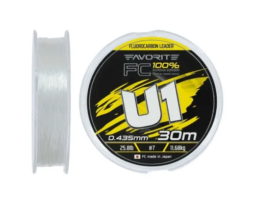 Флюорокарбон Favorite U1 FC 30m 7.0/0.435mm 25.8lb/11.68kg (1693.12.19)