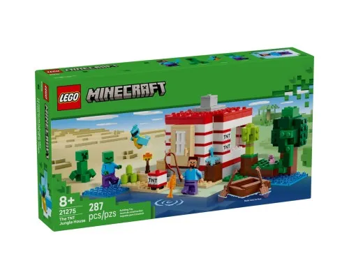 Конструктор LEGO Minecraft Будинок із вибухівки в джунглях (21275)