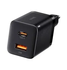 Зарядний пристрій Baseus Super Si Pro Quick Charger C+U 30W black (CCSUPP-E01)