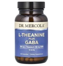 Вітамінно-мінеральний комплекс Dr. Mercola L-теанін з ГАМК, L-Theanine Plus GABA, 60 капсул (MCL-21350)
