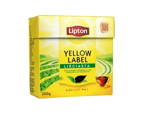 Чай Lipton Yellow Label листовий 100 г (5063270108482)