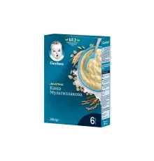 Дитяча каша Gerber молочна швидкорозчинна Мультизлакова +6 міс. 240 г (7613039834336)