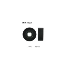 Ролик натягувача ременя SKF VKM 32104