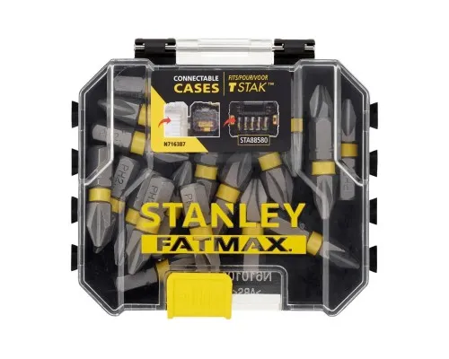 Набір біт Stanley FatMax, Phillips, Ph2, L = 25 мм, 20 шт, кейс (STA88569)