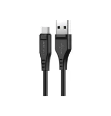 Дата кабель USB 2.0 AM to USB-C 1.2m 3.0A TPE Black Acefast (6974316280866)