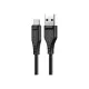 Дата кабель USB 2.0 AM to USB-C 1.2m 3.0A TPE Black Acefast (6974316280866)