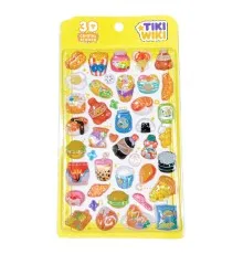 Стікер-наклейка Tiki Wiki набір 3D-наліпок серії Crystal – Тікі смаколики (51368)