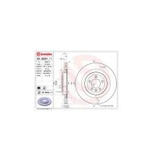 Гальмівний диск Brembo 09.B504.11
