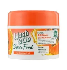 Маска для волосся Wash&Go Super Food з папаєю і морингою 300 мл (8008970053110)
