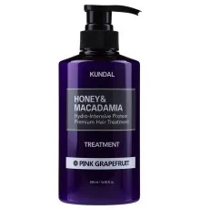 Маска для волосся Kundal Honey & Macadamia Protein Hair Treatment Pink Grapefruit 500 мл (8809568740418)