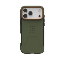 Чохол до мобільного телефона UAG iPhone 17 Pro Max Civilian MagSafe Olive/Orange (114546117297)