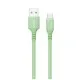 Дата кабель USB 2.0 AM to Micro 5P 1.0m soft silicone green ColorWay (CW-CBUM042-GR)