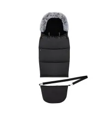 Зимовий конверт MoMi Sleeping bag 2 в 1 black (AKCE00050)