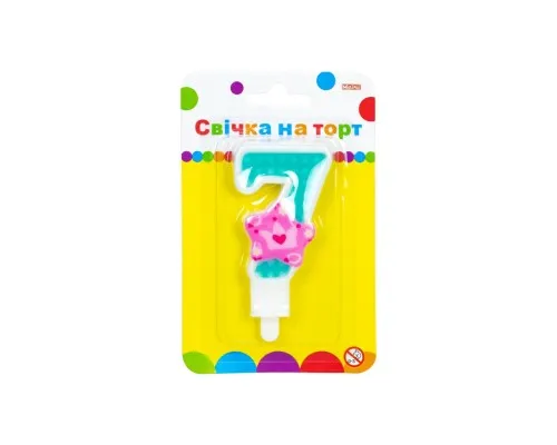 Свічка Maxi Princess "7" висотою 7,62 см (MX622050-7)