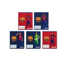 Зошит Kite FC Barcelona, 12 аркушів, клітинка (BC26-232)