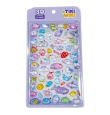 Стікер-наклейка Tiki Wiki набір 3D-наліпок серії Crystal – Тікі море (51423)