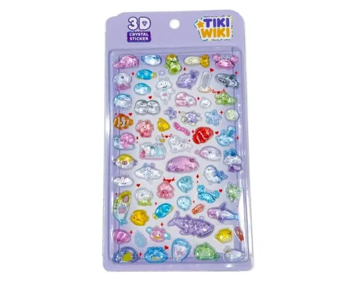 Стікер-наклейка Tiki Wiki набір 3D-наліпок серії Crystal – Тікі море (51423)