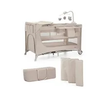 Дитячий манеж Kinderkraft с пеленатором Joy 2 Beige (5902533925162)