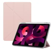 Чохол до планшета BeCover Ultra Slim Origami Transparent Apple Pencil Apple iPad Air (4/5) 2020/2022 10.9" Pink (711104)