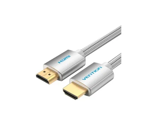Кабель мультимедійний HDMI to HDMI 15.0m V2.0 4K Silver Metal Type VENTION (AABIN)