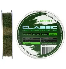 Волосінь Brain Classic Carp Line 3D (camo) 300m 0.35mm 25lb 10.7kg (1858.81.08)