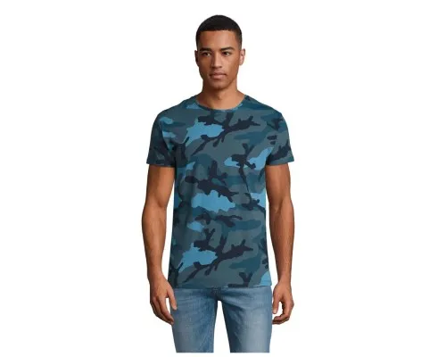 Футболка Sol's Camo men синій камо XXL (01188536XXL)